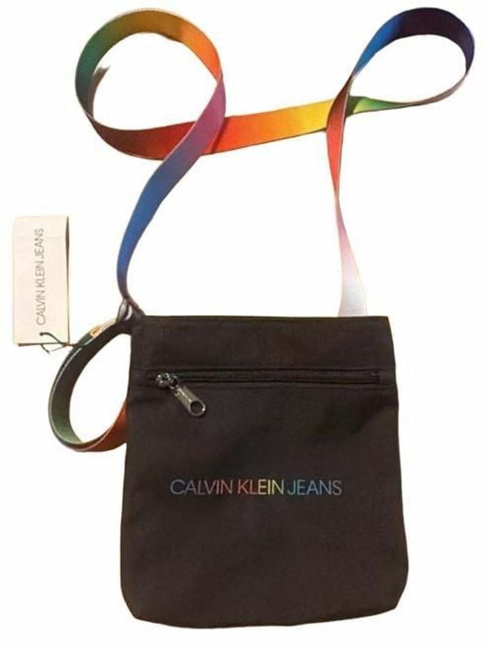 Calvin Klein Jeans Micro Flatpack Pride Crossbody Bag Black